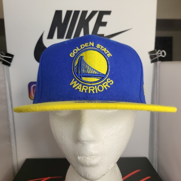 New Era 9fifty Hardwood Classics Golden State Warriors Snap Back Hat OSFM worn a - Picture 1 of 8